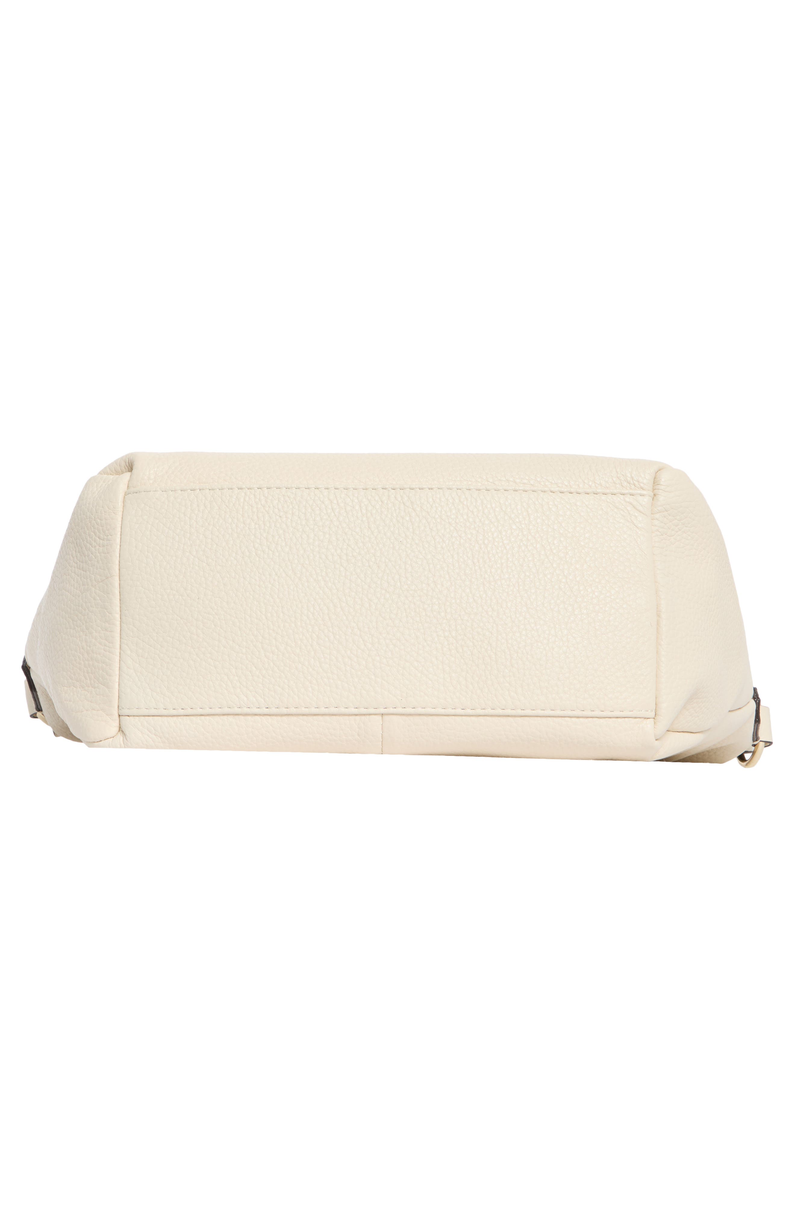 Malta Leather Shoulder Bag, Alternate, color, CHALK