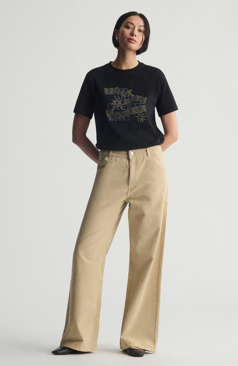 Brooklyn Industries High Waist Carpenter Pants, Alternate, color, 