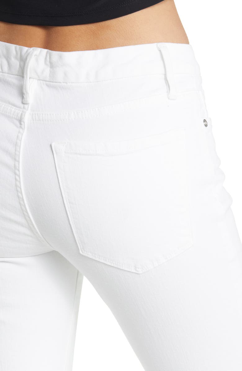 FRAME Le Crop Mini Boot Stagger Raw Hem Crop Bootcut Jeans, Alternate, color, 