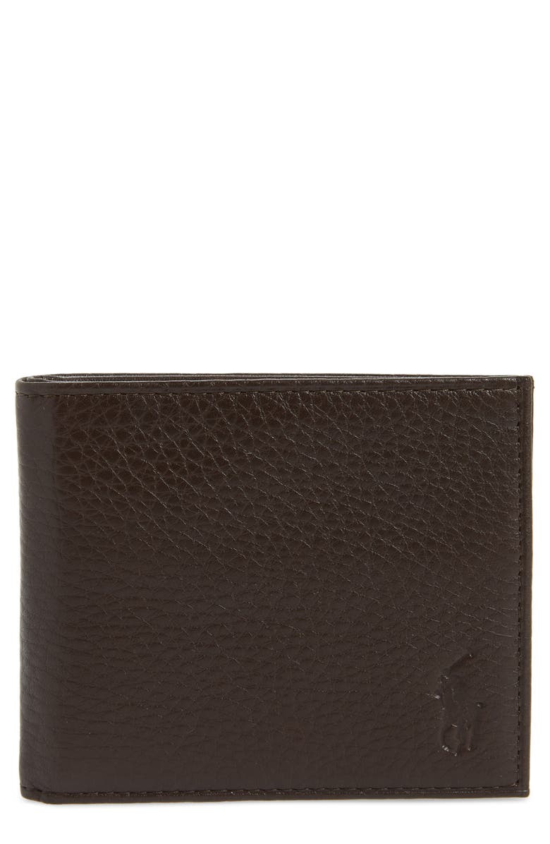 Polo Ralph Lauren Bifold Leather Wallet, Main, color, 