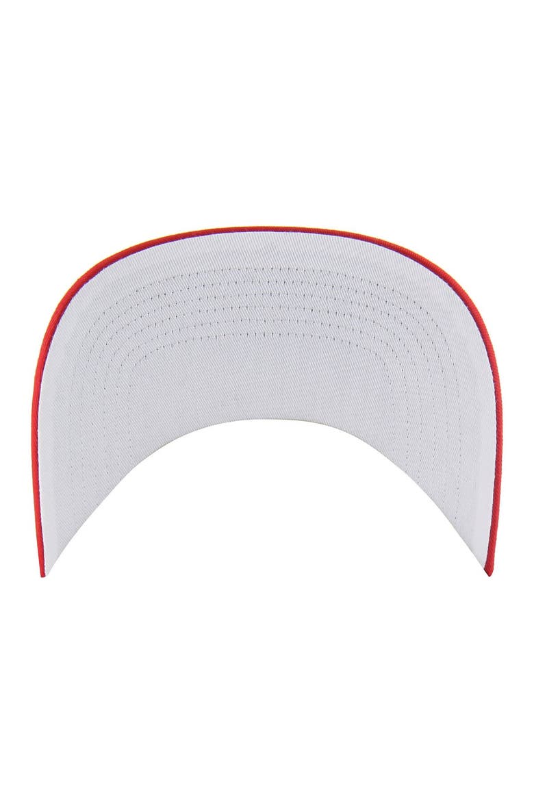 Men's '47  White/Red Talladega Superspeedway Diamond Cut Hitch Adjustable Hat, Alternate, color, White