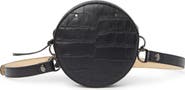 Longchamp Croc Embossed Circle Belt Bag
