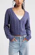 BP. Mixed Stitch Cardigan