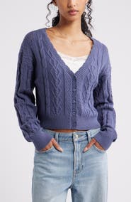 BP. Mixed Stitch Cardigan