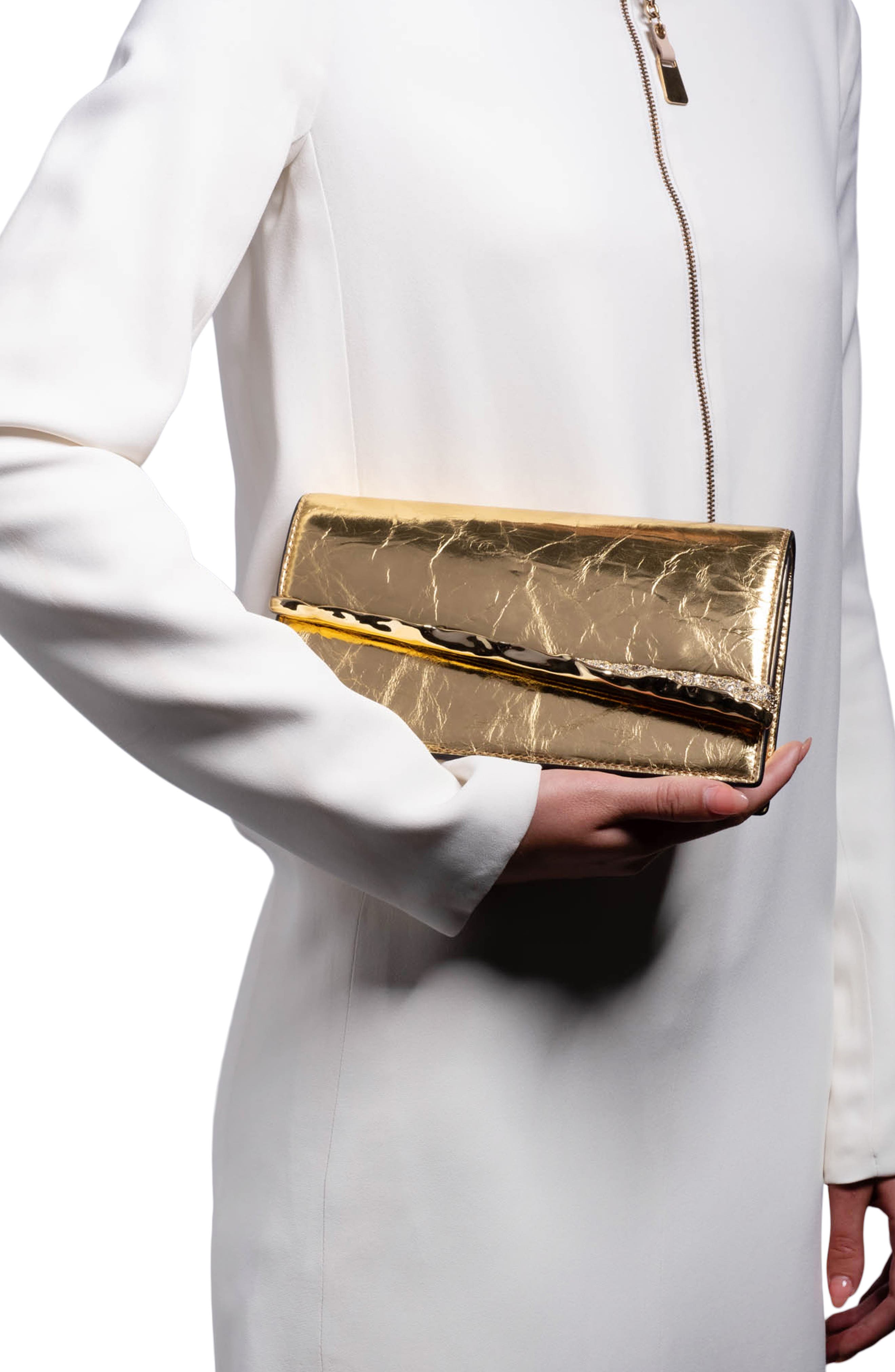 Alexis Bittar Angular Convertible Leather Crossbody Bag, Alternate, color, 