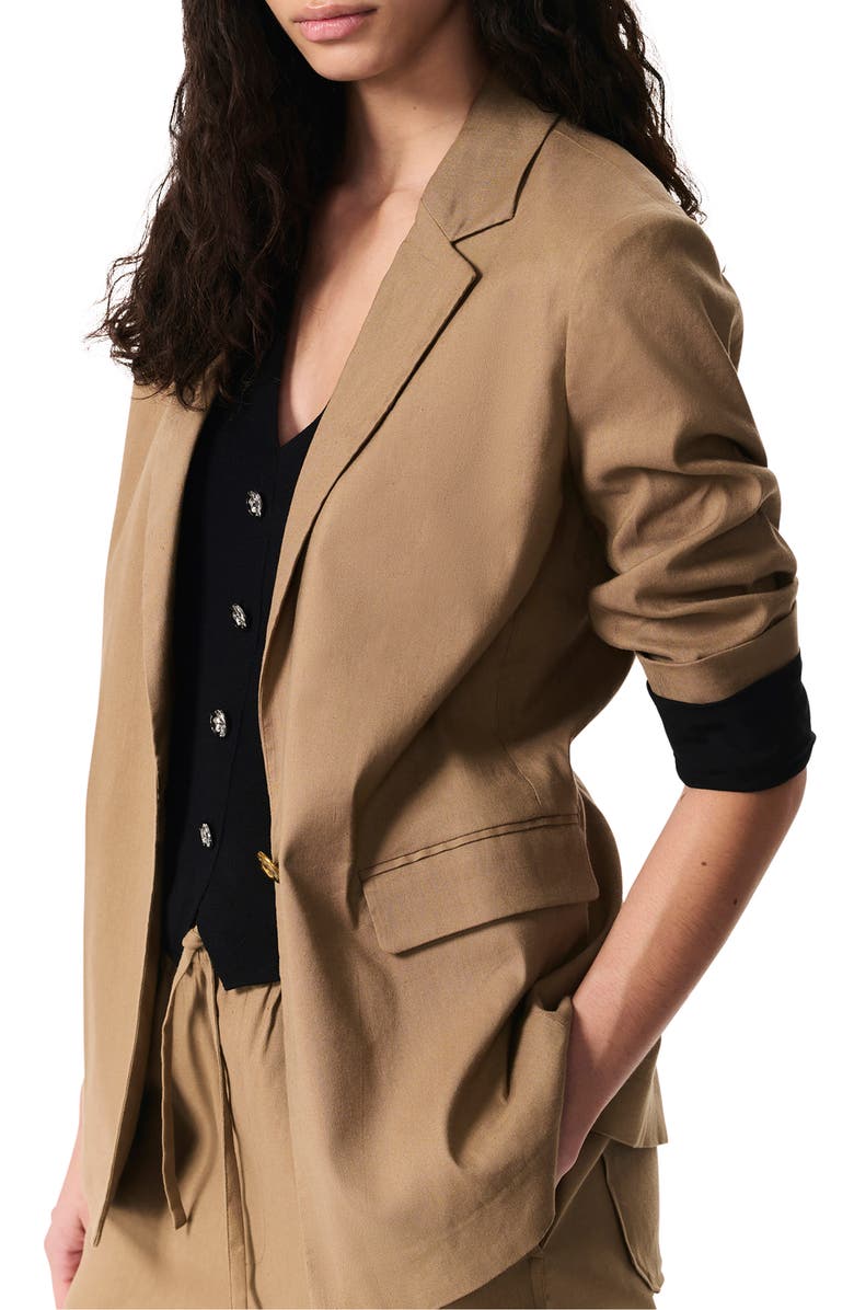 rag & bone Jennie Linen Blend Blazer, Alternate, color,