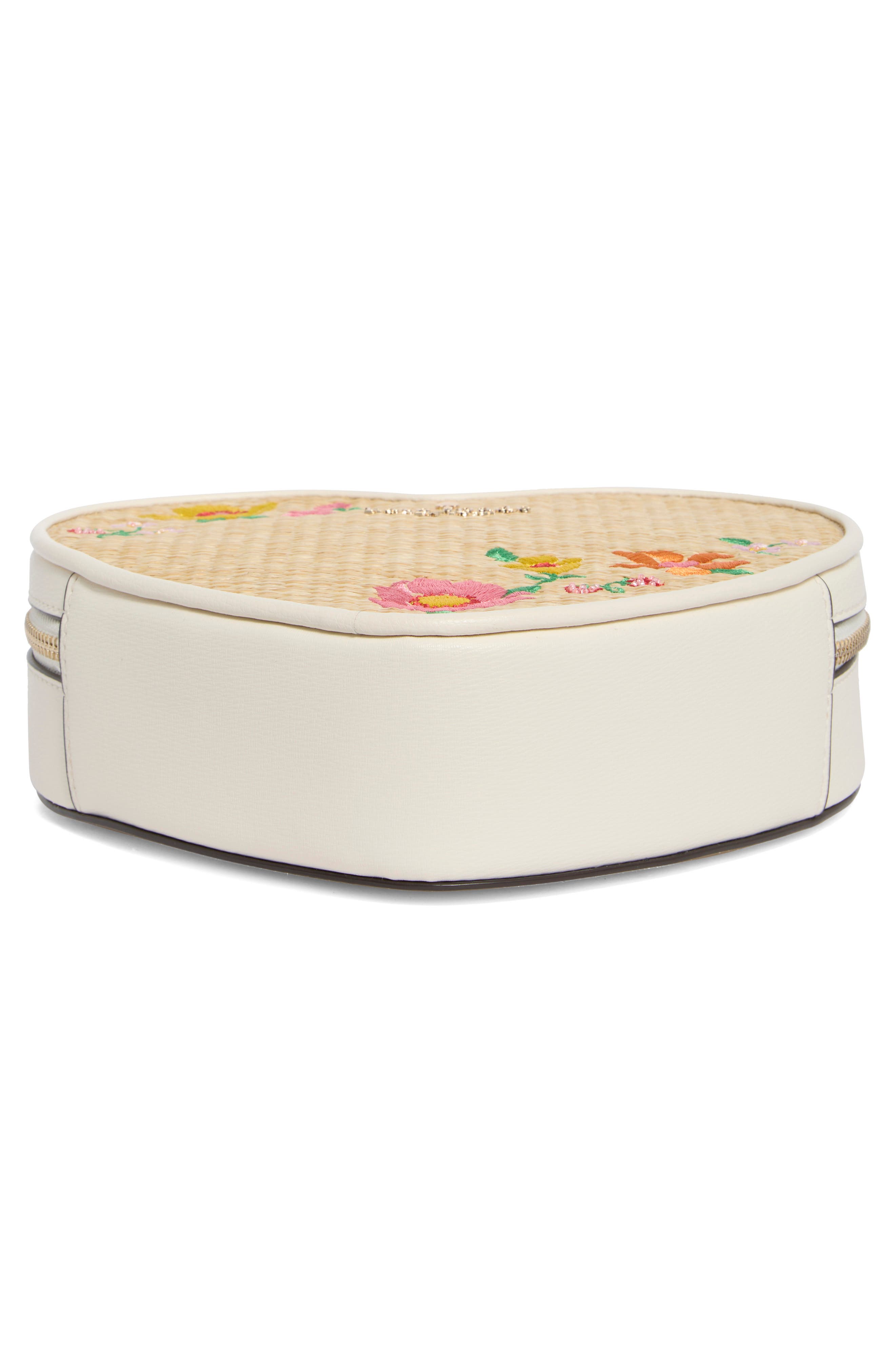 Kate Spade New York other love shack floral embroidered crossbody bag, Alternate, color, Meringue Multi