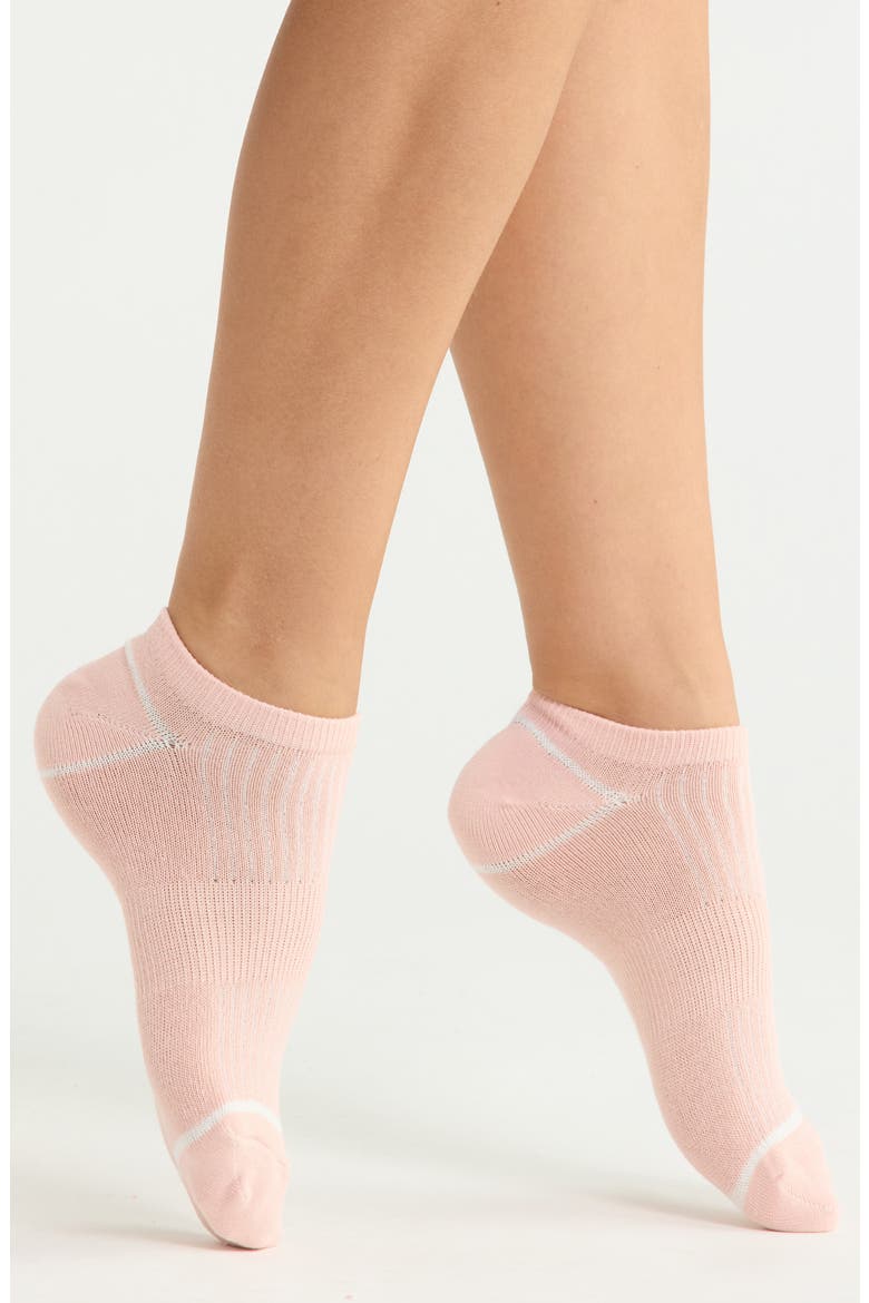 Assorted 5-Pack Rib Ankle Socks, Alternate, color, PINK MULTI