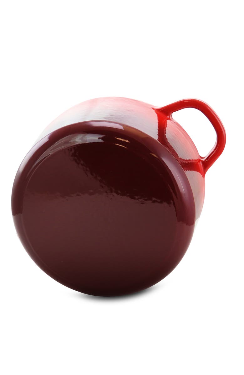 Crock-pot 3 Quart Enameled Cast Iron Casserole with Lid, Alternate, color, Red