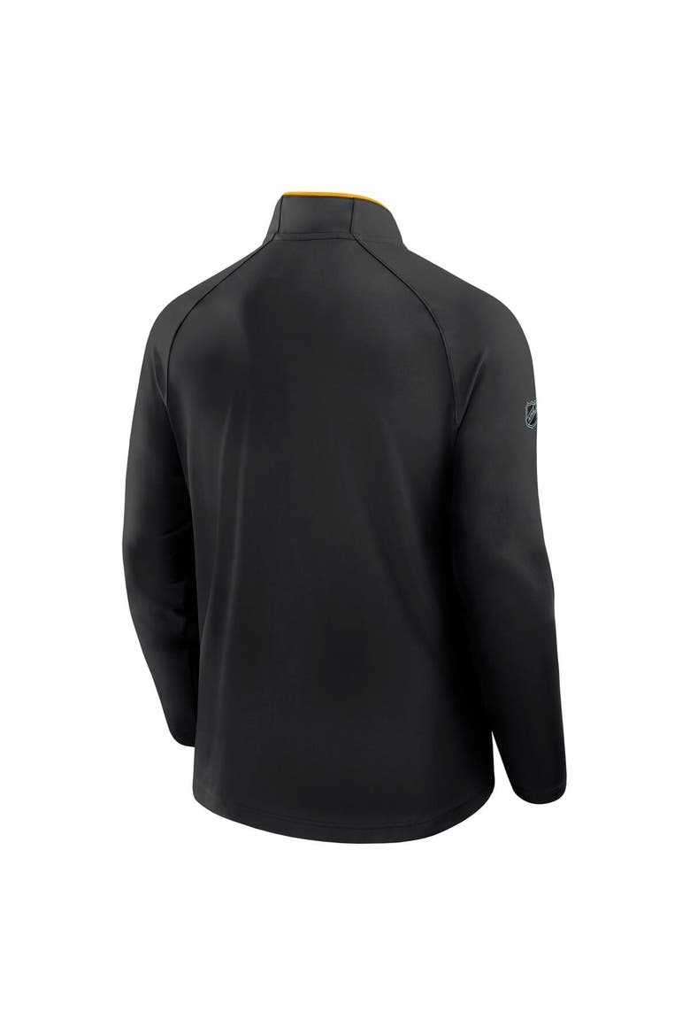 Men's Fanatics Black Boston Bruins Authentic Pro Rink Training Quarter-Zip Pullover, Alternate, color, Black