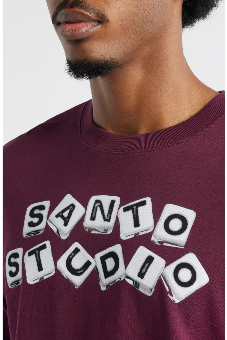 Dice Graphic T-Shirt, Alternate, color, MERLOT