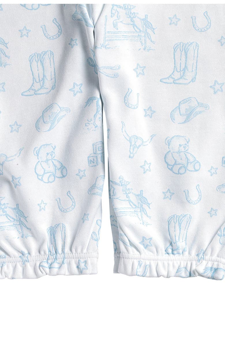 Nellapima Blue Lone Star Toile Converter Gown - Baby, Alternate, color, 