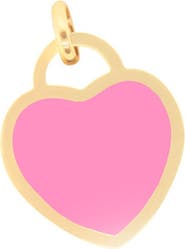 The Lovery Fine Jewelry Bubblegum Pink Heart Padlock Charm