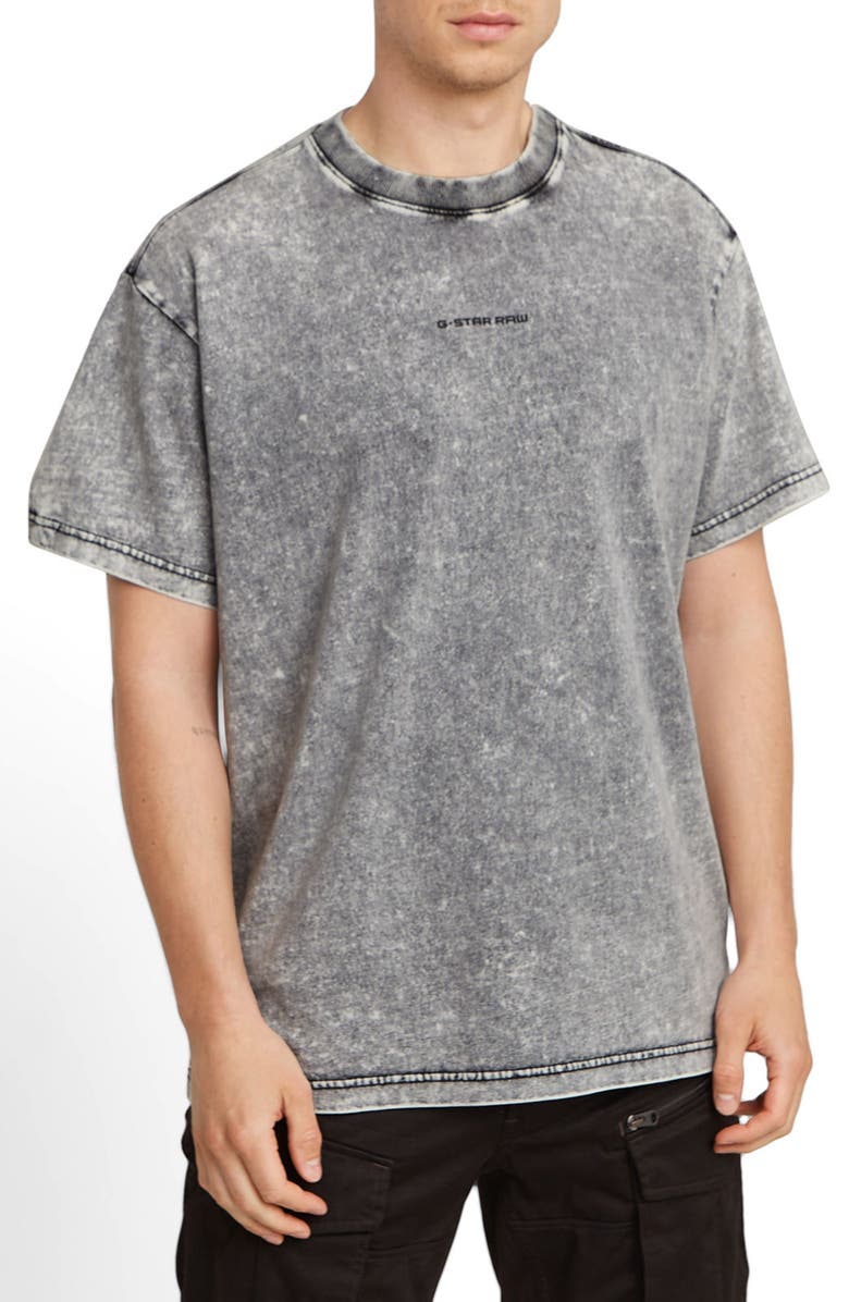 G-STAR Washed Loose Organic Cotton Logo T-Shirt, Main, color, 