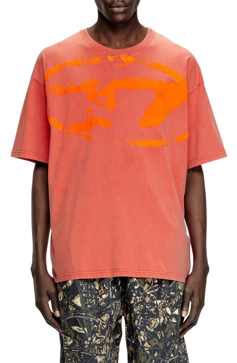 DIESEL<sup>®</sup> T-Boxt-R21 Flocked Logo T-Shirt, Main, color, 