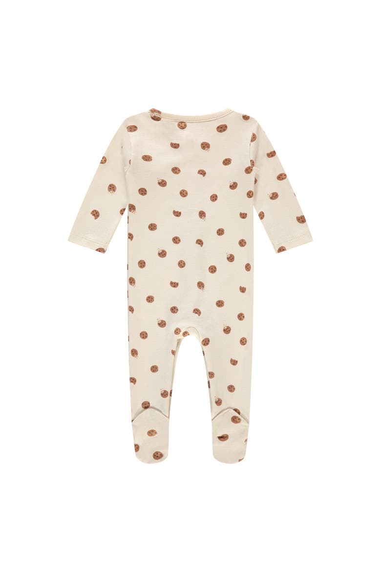 Allover Cookie Footie, Alternate, color, Snow