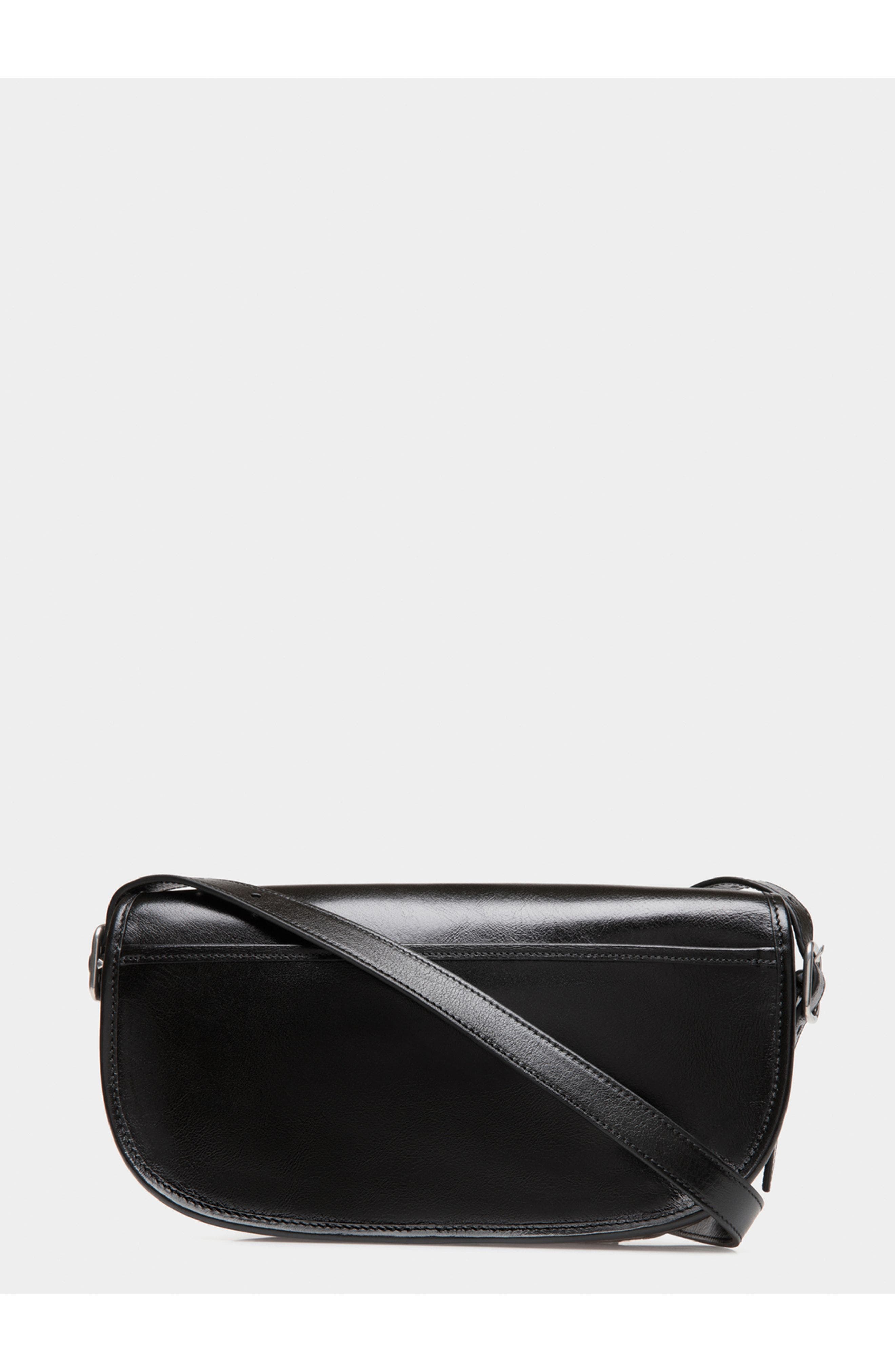 Bally Beckett Crossbody Bag in Leather, Alternate, color, Black+Palladio