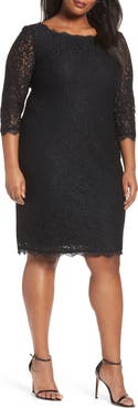 Adrianna Papell Lace Overlay Sheath Dress