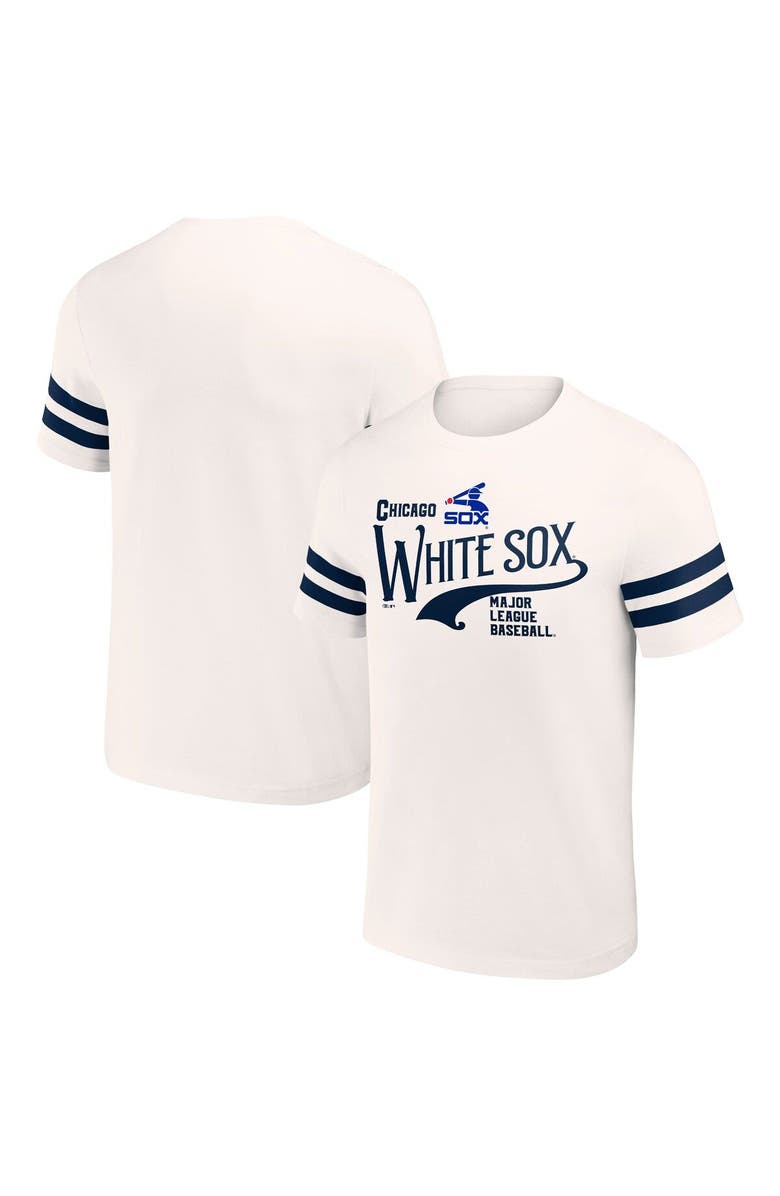 Darius Rucker Collection by Fanatics Men's Darius Rucker Collection by Fanatics Cream Chicago White Sox Yarn Dye Vintage T-Shirt, Main, color, 