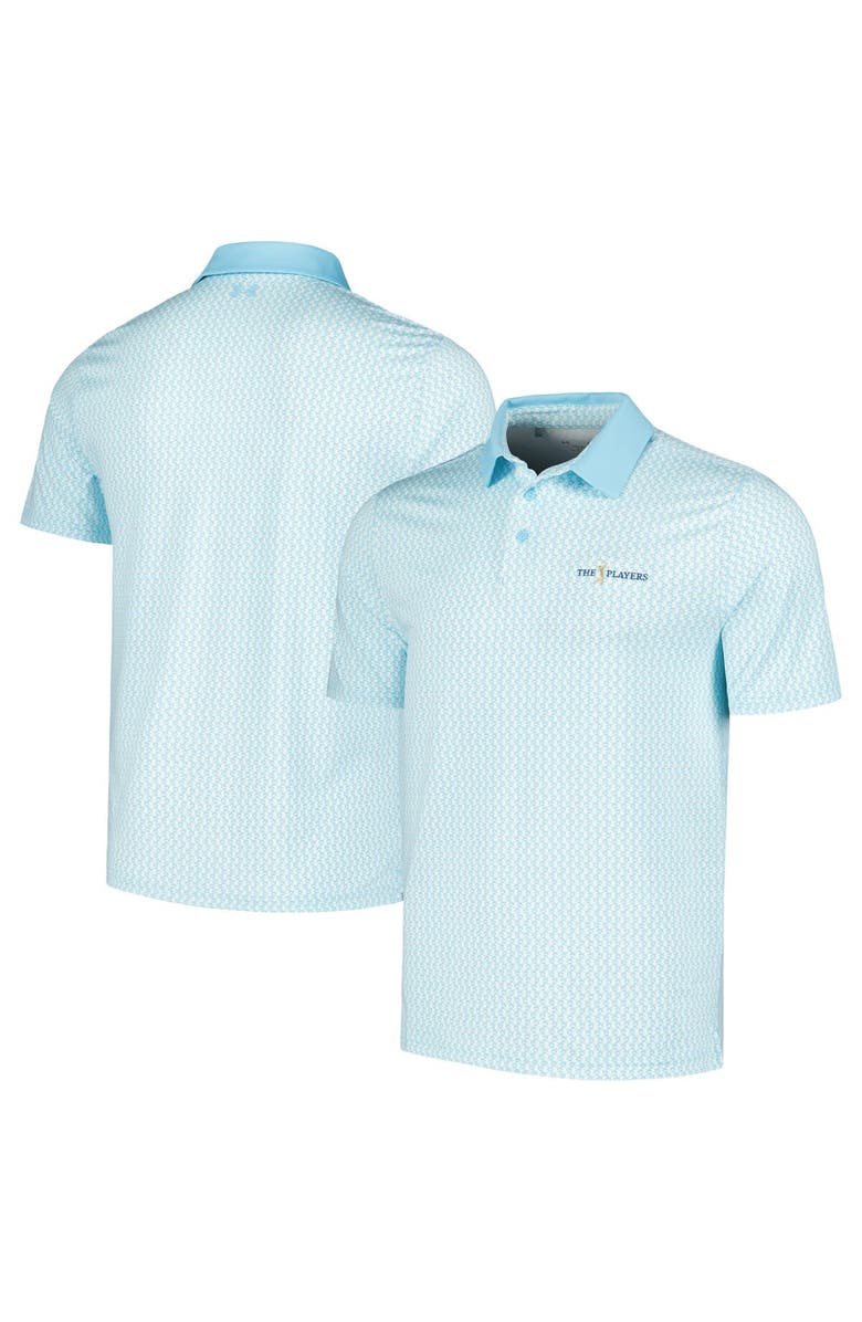 Under Armour Men's Under Armour Light Blue THE PLAYERS Playoff 3.0 Crane Print Polo, Main, color, 