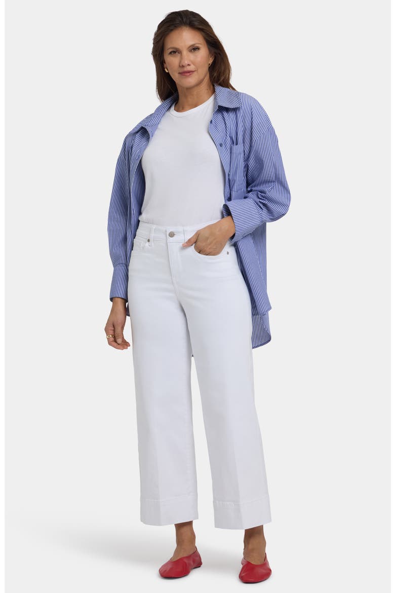 Teresa High Waist Wide Leg Ankle Jeans, Alternate, color, OPTIC WHITE