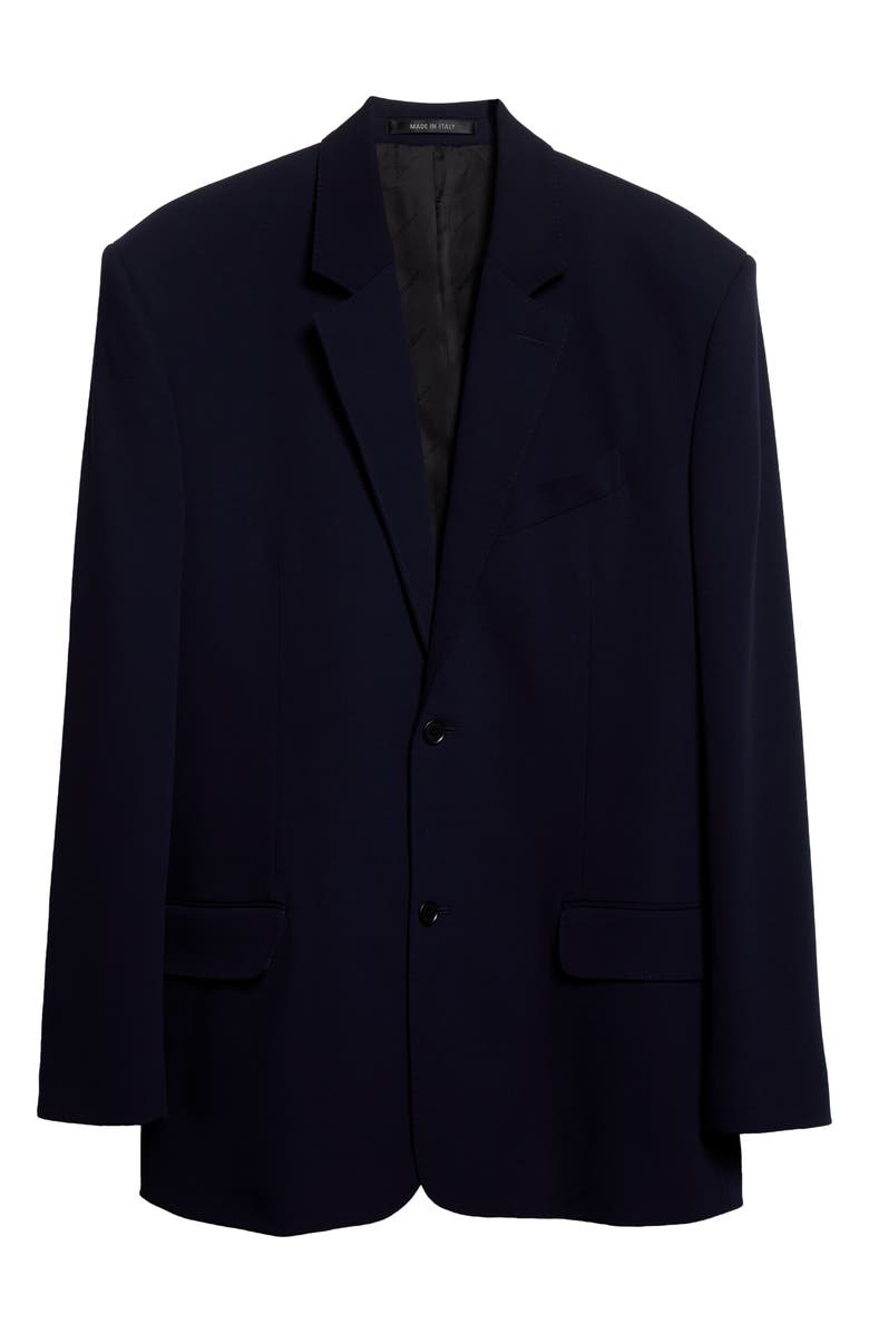 Balenciaga Gender Inclusive Stretch Wool Twill Jacket, Alternate, color, 