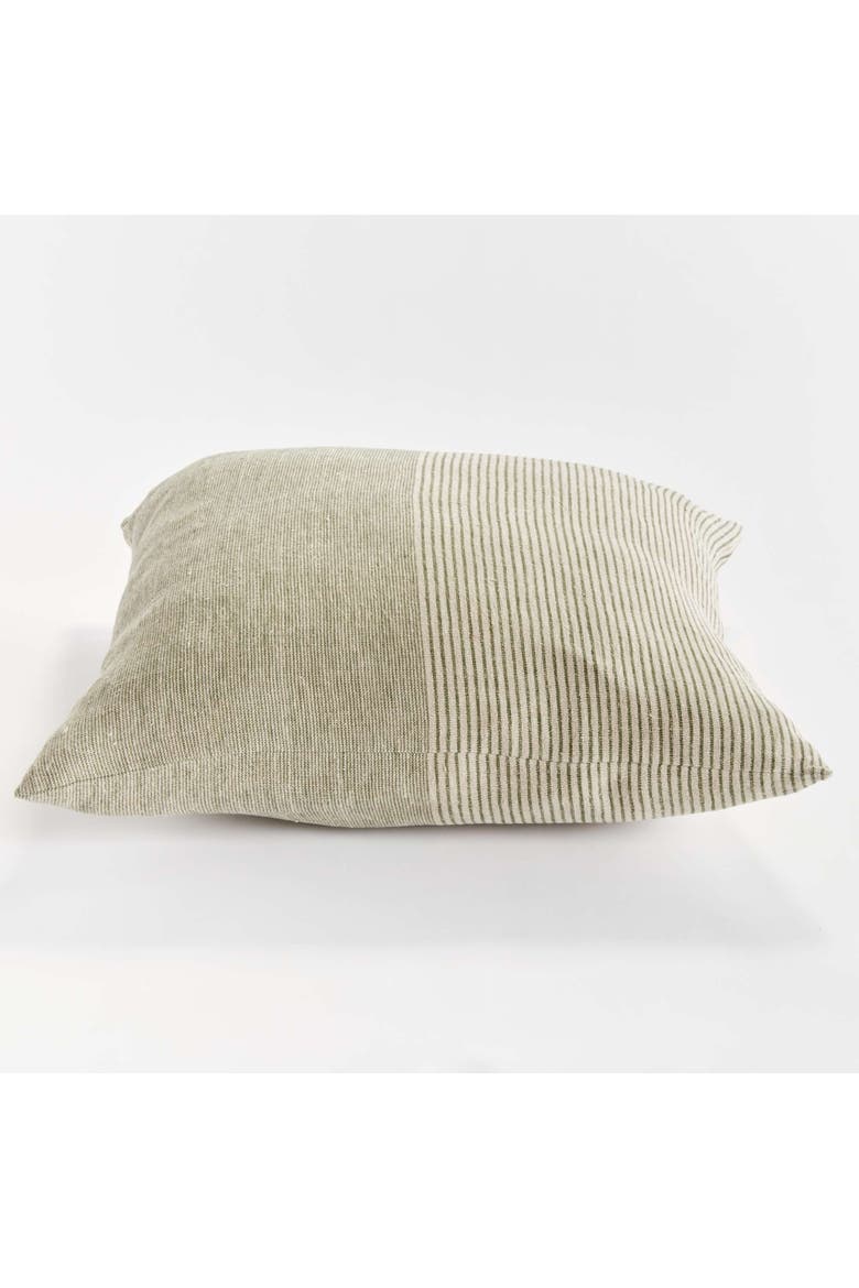 Otis Pinstripe Pillow 24", Alternate, color, Beige