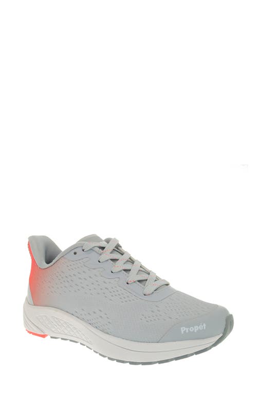 Propét One Evolve Walking Sneaker In Grey/coral