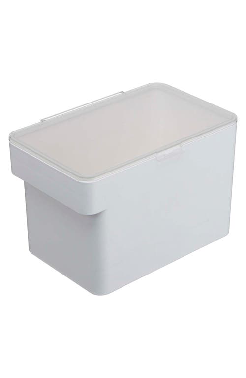 Yamazaki Medium Airtight Pet Food Storage Container in White 