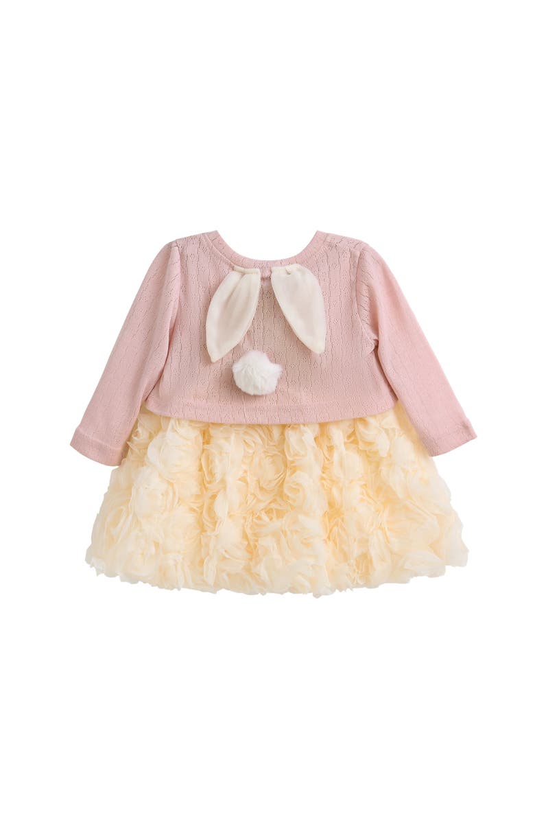 Tulleen Rose Rabbit Cardigan Dress, Alternate, color, Pink