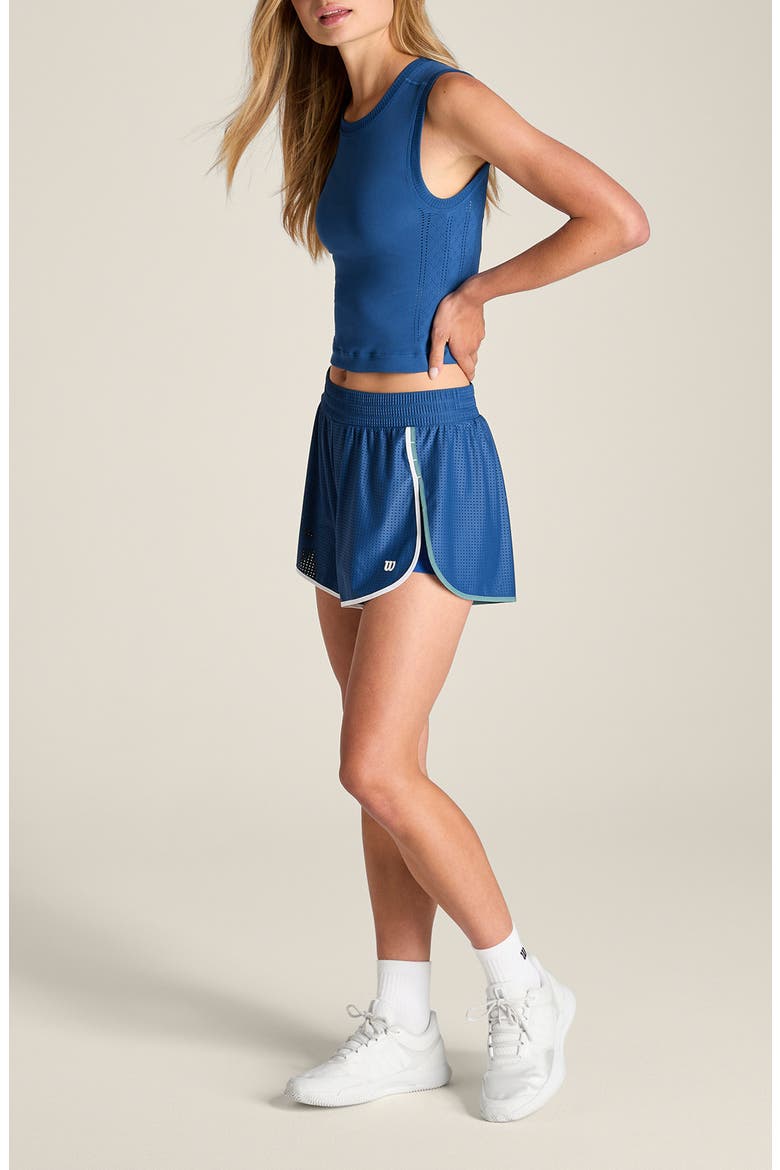 Pro Seamless Pointelle Performance Tank, Alternate, color, ATLANTIC