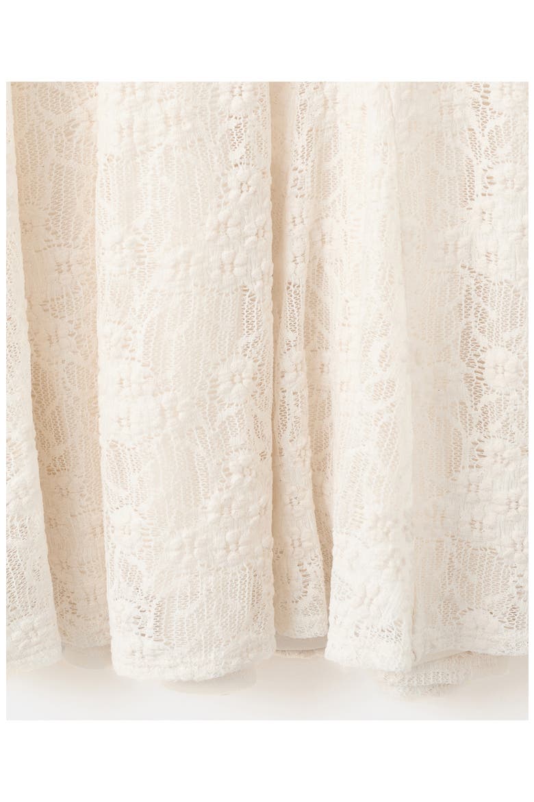 Marta Lace Midi Skirt, Alternate, color, OFF WHITE