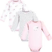 Luvable Friends Preemie Long Sleeve Bodysuits 3pk Foxy