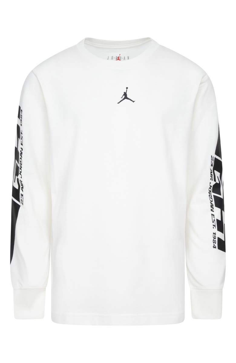 Jordan Kids' MVP Flight Long Sleeve Graphic T-Shirt, Main, color, 