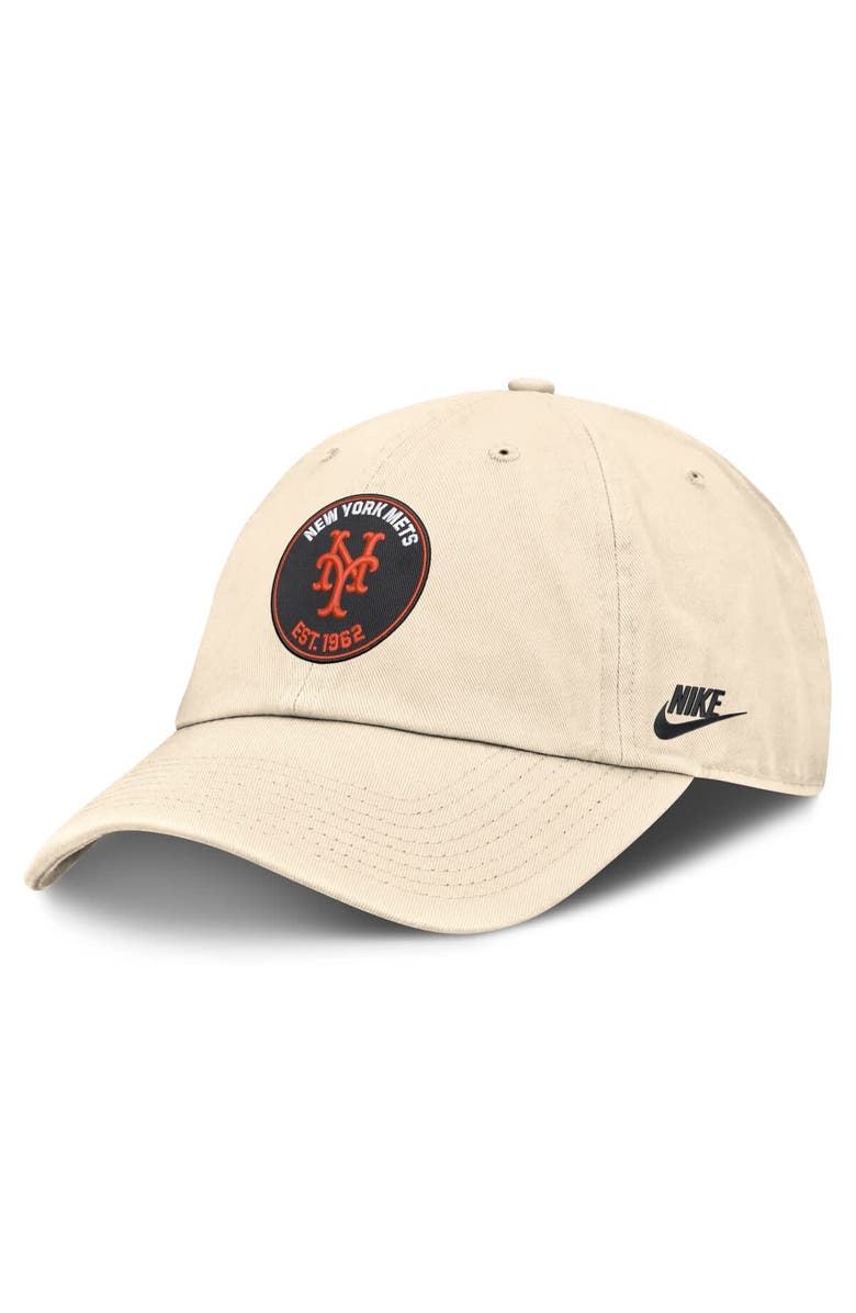 Nike Men's Nike Natural New York Mets Cooperstown Collection Club Adjustable Hat, Main, color, Natural