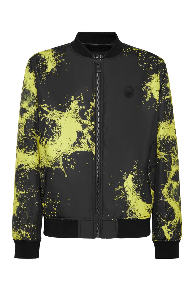 Bomber Plein Sport Splash Men, Main, color, black