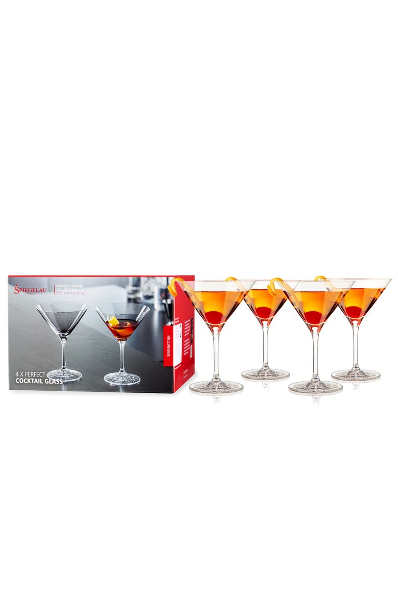 SPIEGELAU Perfect Cocktail Glass Set of 4, Alternate, color, Clear