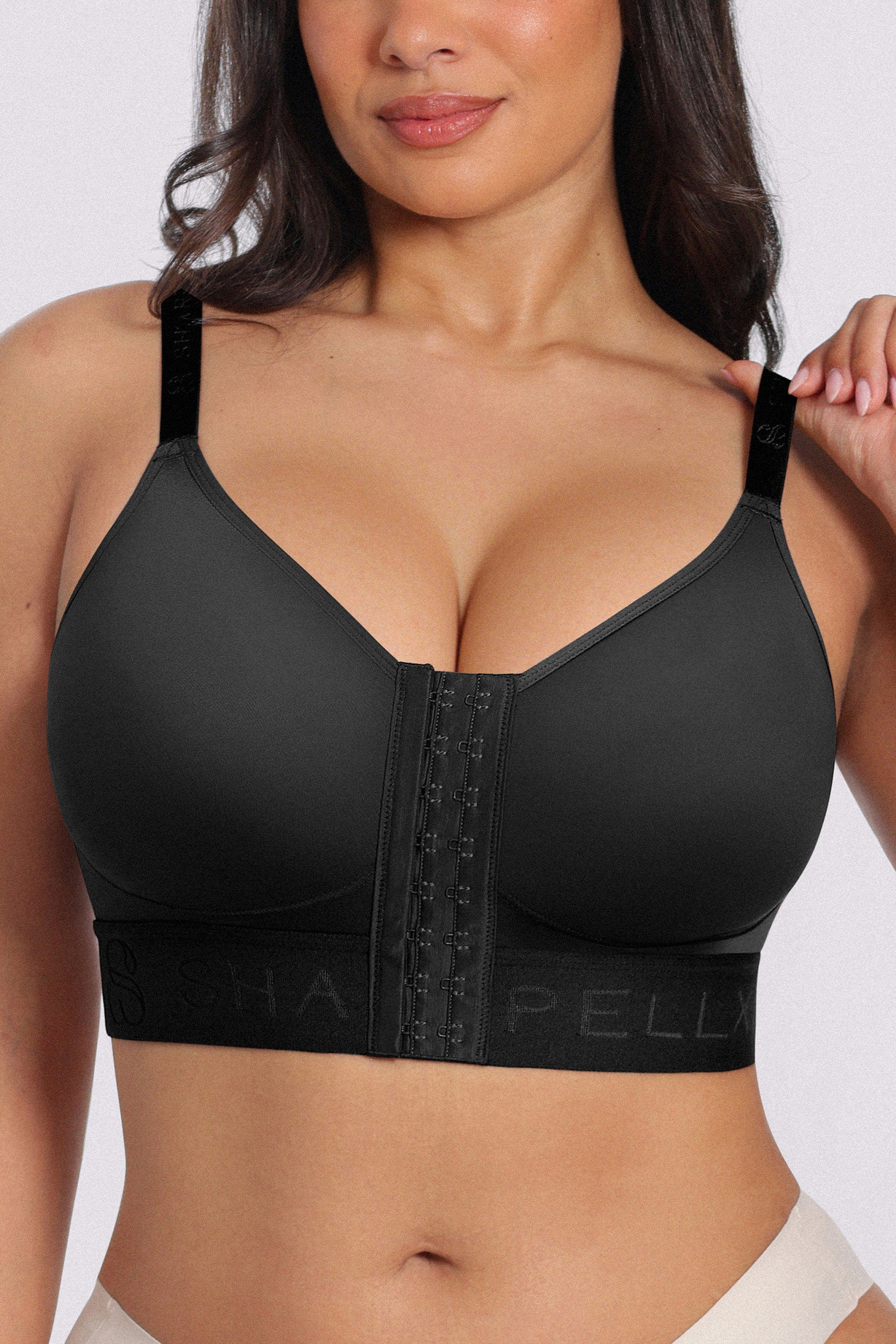 Shapellx Wireless Front Closure Back Smoothing Unlined Adjustable