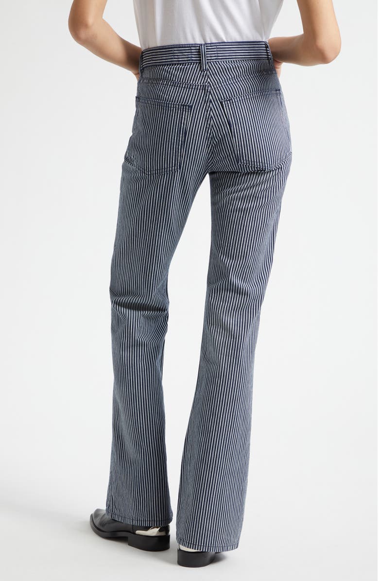 Nili Lotan Celia Stripe Jeans, Alternate, color, Railroad Stripe Rinse