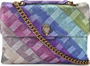 Kurt Geiger London Large Kensington Rainbow Denim Shoulder Bag