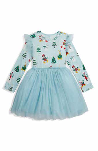 Kids' Snow Excited Magnetic Long Sleeve Tulle Dress