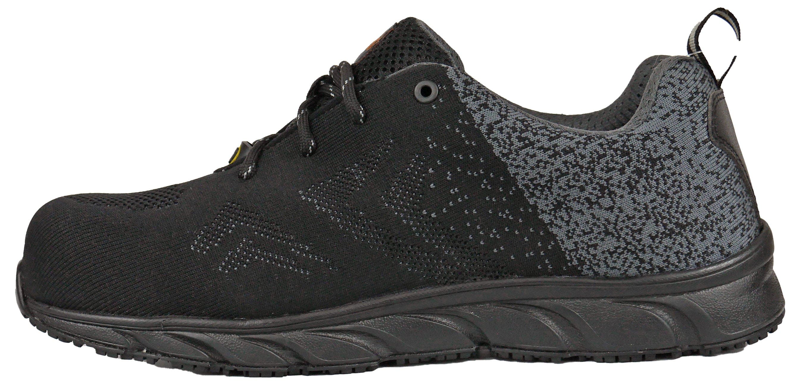 Hoss Boot Company HOSS Beedle SD Composite Toe Static Dissipative Slip Resistant Work Shoe, Alternate, color, Black/Grey