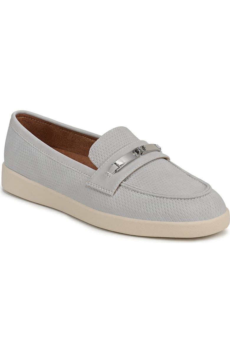 Naturalizer Isla Loafer, Main, color, Lunar Grey Perf Faux Leather