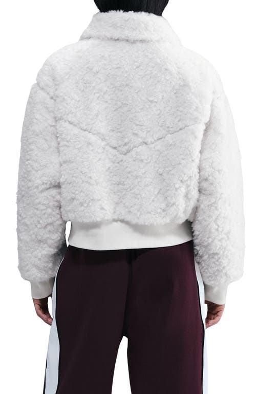 Nike Essential Faux Fur Bomber Jacket In Multi