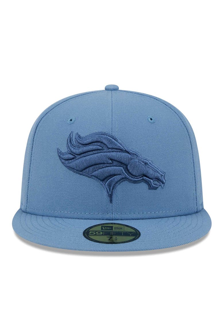 Men's  New Era Blue Denver Broncos Color Pack 59FIFTY Fitted Hat, Alternate, color, Blue
