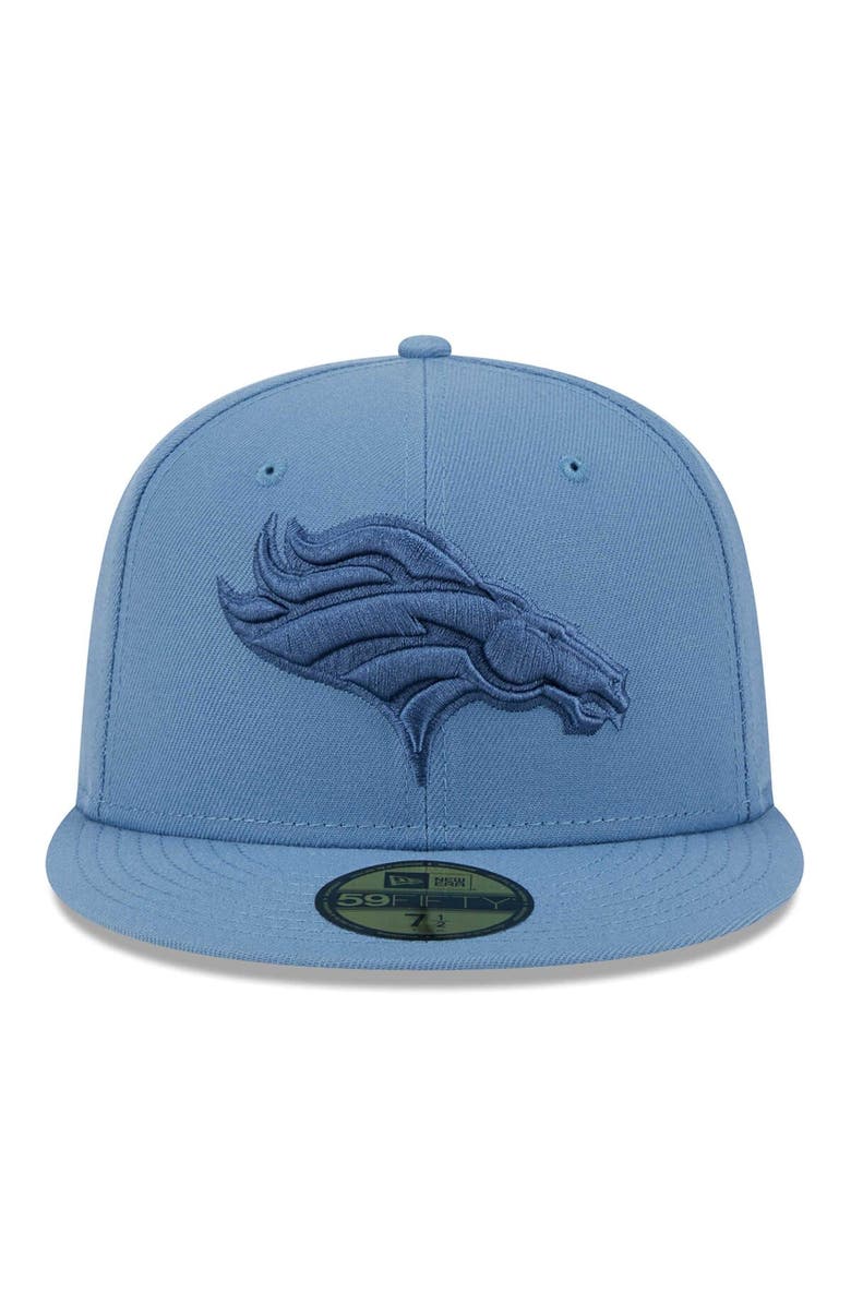 New Era Men's  New Era Blue Denver Broncos Color Pack 59FIFTY Fitted Hat, Alternate, color, 