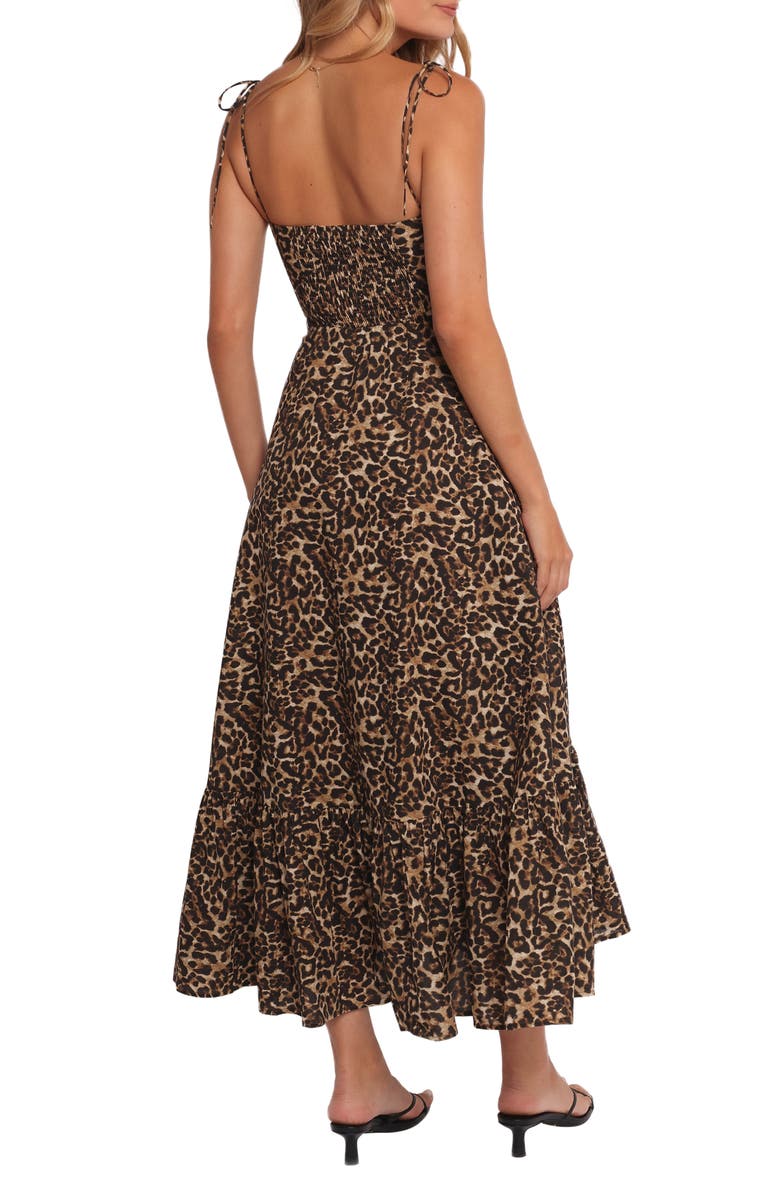 Petal & Pup Ayana Leopard Print Fit & Flare Midi Dress, Alternate, color, Leopard