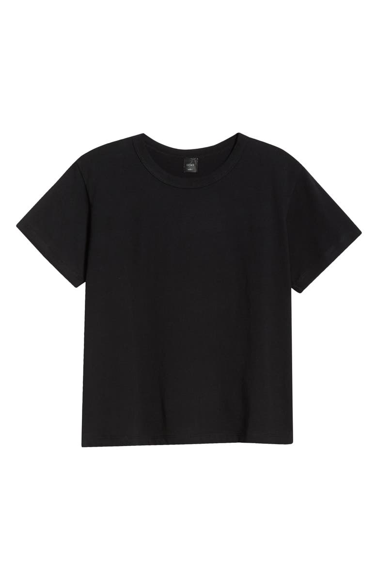 LESET The Margo Crop Tee, Main, color, Black