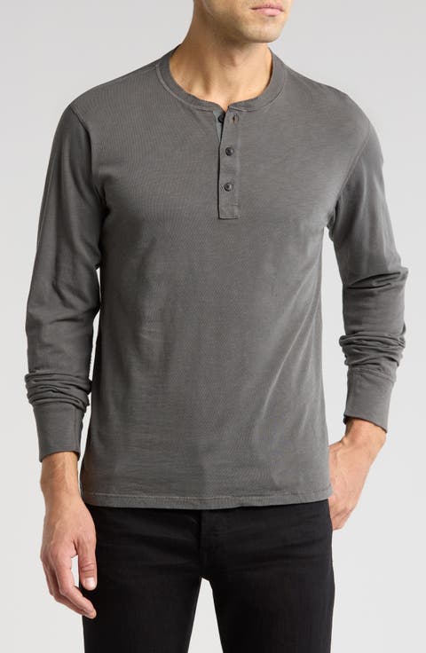 Classic Long Sleeve Slubbed Henley
