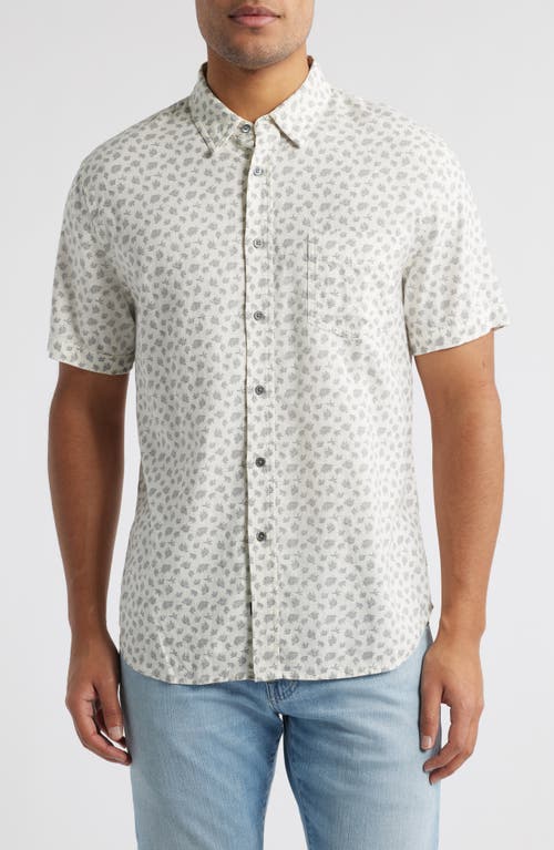 Rails Carson Short Sleeve Stretch Linen Blend Button-up Shirt